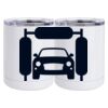 10 oz. White Stainless Steel Short Tumbler Thumbnail