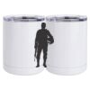 10 oz. White Stainless Steel Short Tumbler Thumbnail