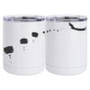 10 oz. White Stainless Steel Short Tumbler Thumbnail