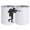 10 oz. White Stainless Steel Short Tumbler Thumbnail