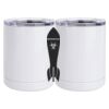 10 oz. White Stainless Steel Short Tumbler Thumbnail
