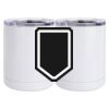 10 oz. White Stainless Steel Short Tumbler Thumbnail