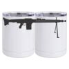 10 oz. White Stainless Steel Short Tumbler Thumbnail