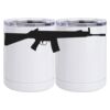 10 oz. White Stainless Steel Short Tumbler Thumbnail