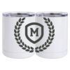10 oz. White Stainless Steel Short Tumbler Thumbnail