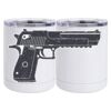 10 oz. White Stainless Steel Short Tumbler Thumbnail