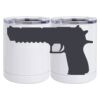 10 oz. White Stainless Steel Short Tumbler Thumbnail