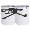10 oz. White Stainless Steel Short Tumbler Thumbnail