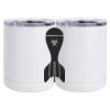 10 oz. White Stainless Steel Short Tumbler Thumbnail