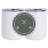 10 oz. White Stainless Steel Short Tumbler Thumbnail