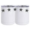 10 oz. White Stainless Steel Short Tumbler Thumbnail