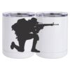 10 oz. White Stainless Steel Short Tumbler Thumbnail
