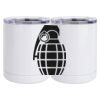 10 oz. White Stainless Steel Short Tumbler Thumbnail