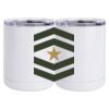 10 oz. White Stainless Steel Short Tumbler Thumbnail