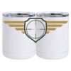 10 oz. White Stainless Steel Short Tumbler Thumbnail