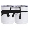 10 oz. White Stainless Steel Short Tumbler Thumbnail