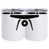 10 oz. White Stainless Steel Short Tumbler Thumbnail