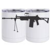 10 oz. White Stainless Steel Short Tumbler Thumbnail