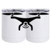 10 oz. White Stainless Steel Short Tumbler Thumbnail
