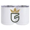 10 oz. White Stainless Steel Short Tumbler Thumbnail