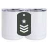10 oz. White Stainless Steel Short Tumbler Thumbnail