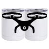 10 oz. White Stainless Steel Short Tumbler Thumbnail