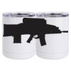 10 oz. White Stainless Steel Short Tumbler Thumbnail