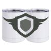 10 oz. White Stainless Steel Short Tumbler Thumbnail