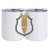 10 oz. White Stainless Steel Short Tumbler Thumbnail