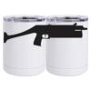 10 oz. White Stainless Steel Short Tumbler Thumbnail