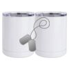 10 oz. White Stainless Steel Short Tumbler Thumbnail