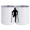 10 oz. White Stainless Steel Short Tumbler Thumbnail