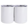 10 oz. White Stainless Steel Short Tumbler Thumbnail