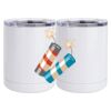 10 oz. White Stainless Steel Short Tumbler Thumbnail