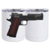 10 oz. White Stainless Steel Short Tumbler Thumbnail