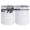 10 oz. White Stainless Steel Short Tumbler Thumbnail