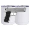 10 oz. White Stainless Steel Short Tumbler Thumbnail