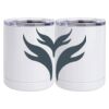 10 oz. White Stainless Steel Short Tumbler Thumbnail