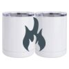 10 oz. White Stainless Steel Short Tumbler Thumbnail