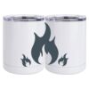 10 oz. White Stainless Steel Short Tumbler Thumbnail