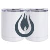 10 oz. White Stainless Steel Short Tumbler Thumbnail
