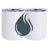 10 oz. White Stainless Steel Short Tumbler Thumbnail