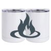 10 oz. White Stainless Steel Short Tumbler Thumbnail