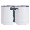 10 oz. White Stainless Steel Short Tumbler Thumbnail