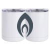 10 oz. White Stainless Steel Short Tumbler Thumbnail