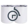 10 oz. White Stainless Steel Short Tumbler Thumbnail