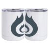 10 oz. White Stainless Steel Short Tumbler Thumbnail