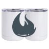 10 oz. White Stainless Steel Short Tumbler Thumbnail
