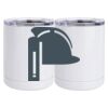 10 oz. White Stainless Steel Short Tumbler Thumbnail