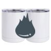 10 oz. White Stainless Steel Short Tumbler Thumbnail